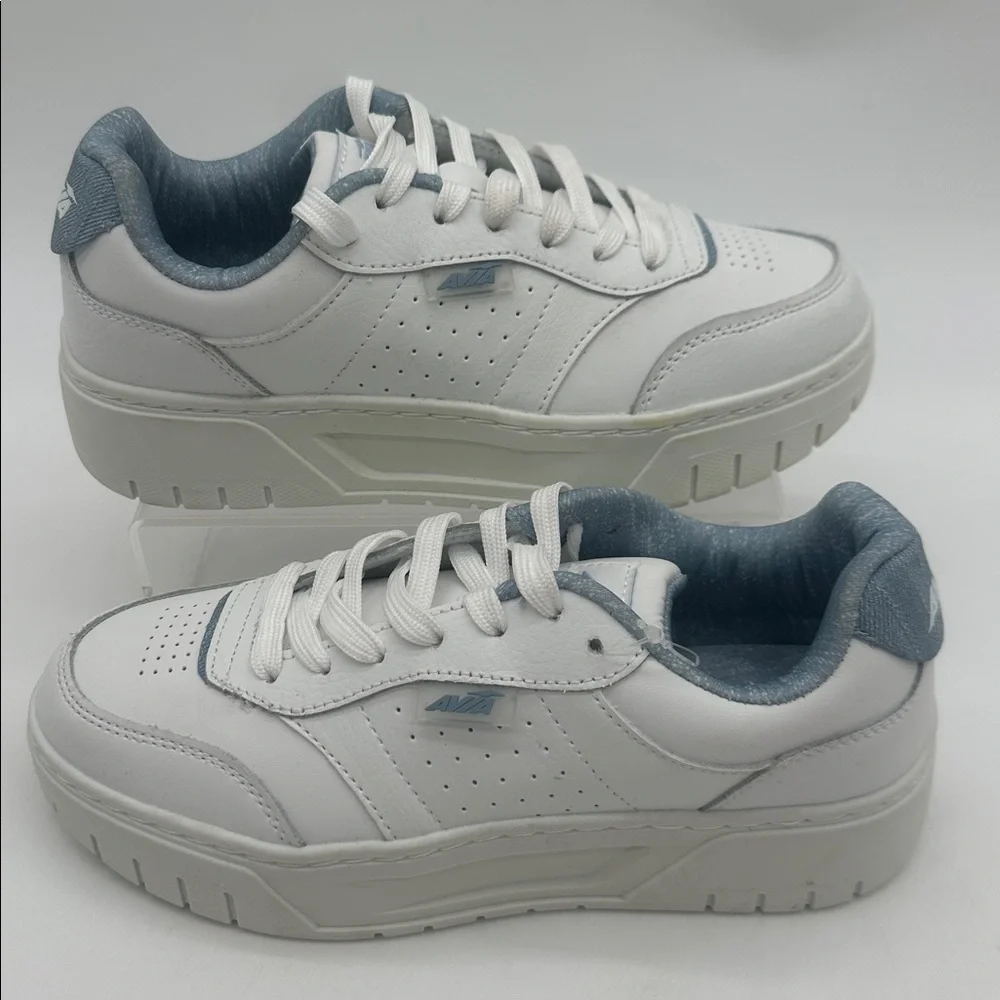Avia Platform Court Classic Sneakers Women's 6.0 White Lace Up